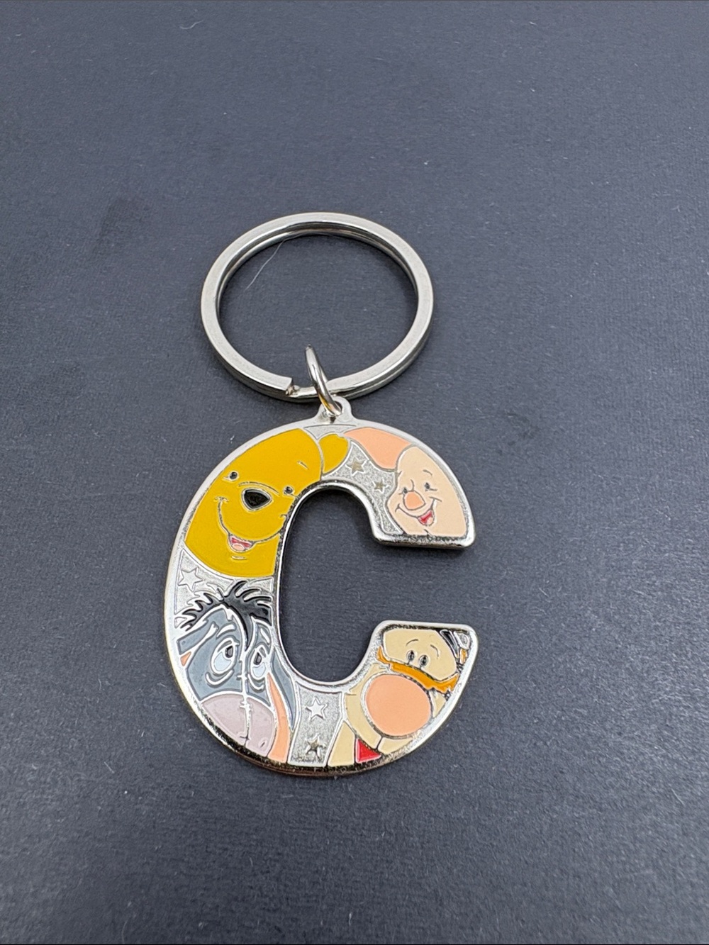 Disney C Keychain Winnie the Pooh and Friends Souvenir Keyring Disneyland